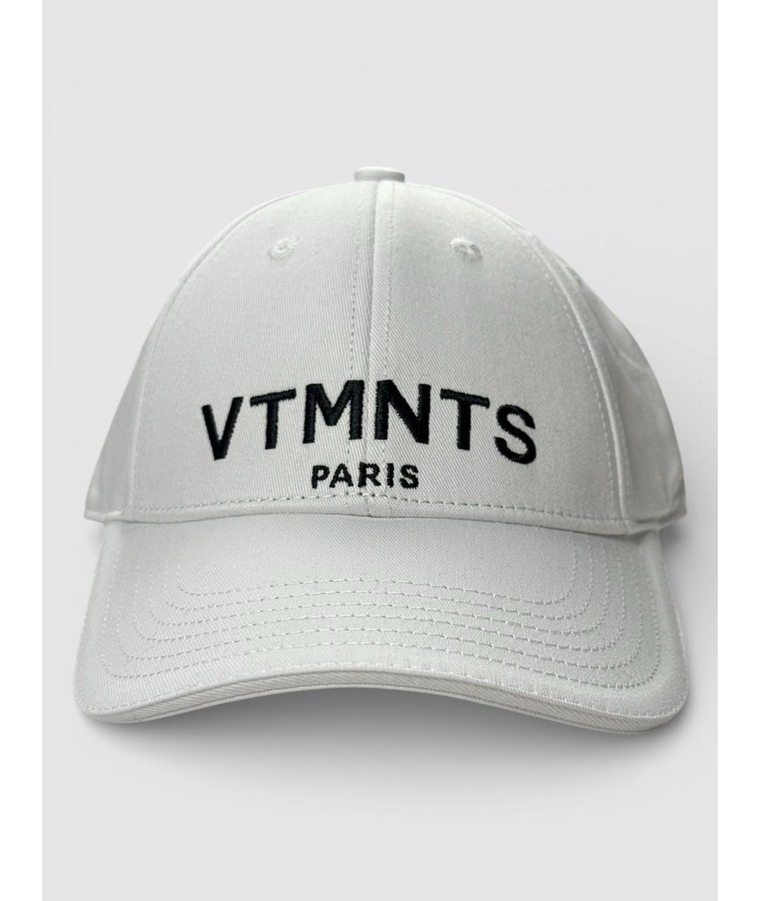 VETEMENTS Белая хлопковая кепка, фото 2