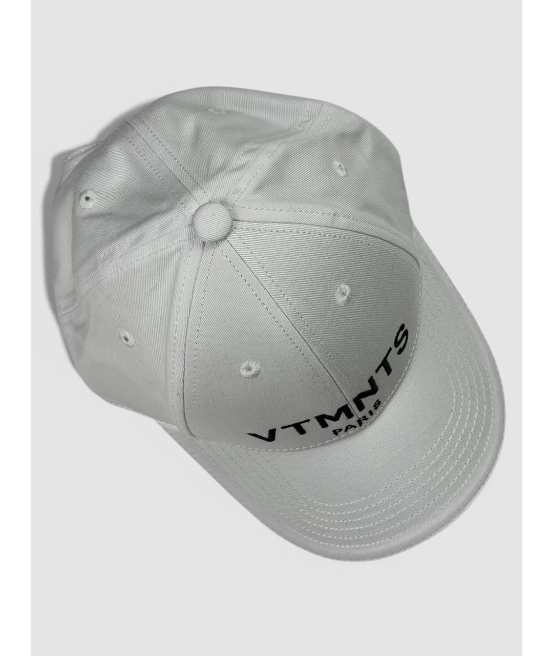VETEMENTS Белая хлопковая кепка, фото 3