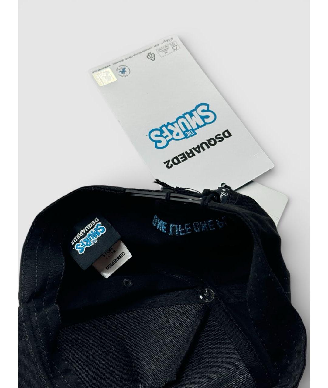 DSQUARED2 Черная хлопковая кепка, фото 5