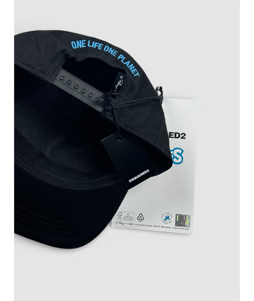 DSQUARED2 Черная хлопковая кепка, фото 4