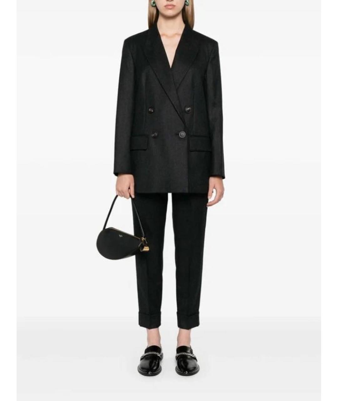 PESERICO Антрацитовый шерстяной жакет/пиджак, фото 6