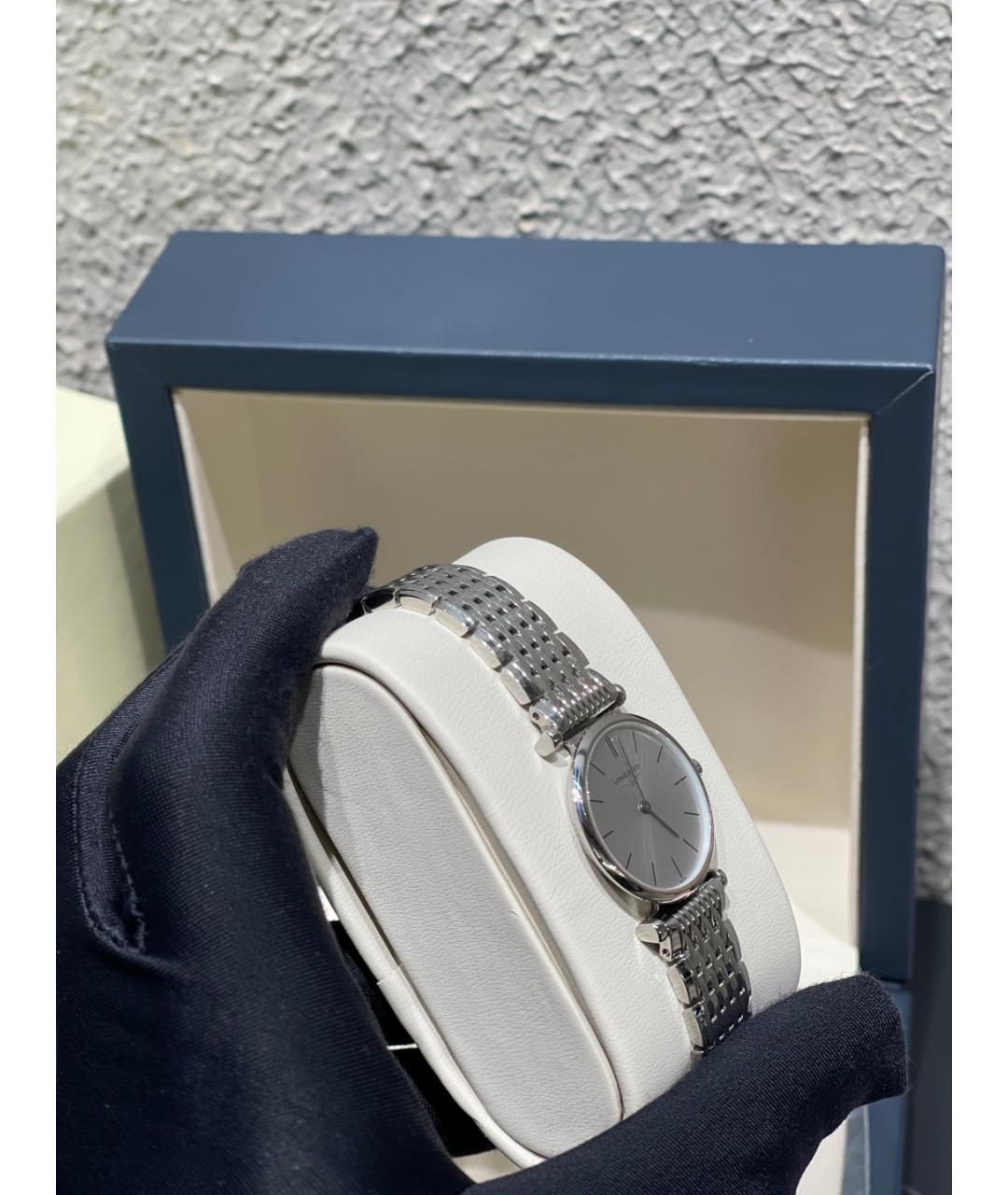 LONGINES Белые металлические часы, фото 7