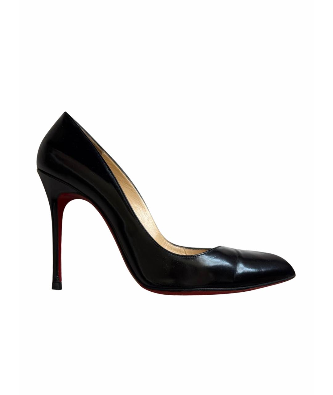 CHRISTIAN LOUBOUTIN Черные туфли из лакированной кожи, фото 1