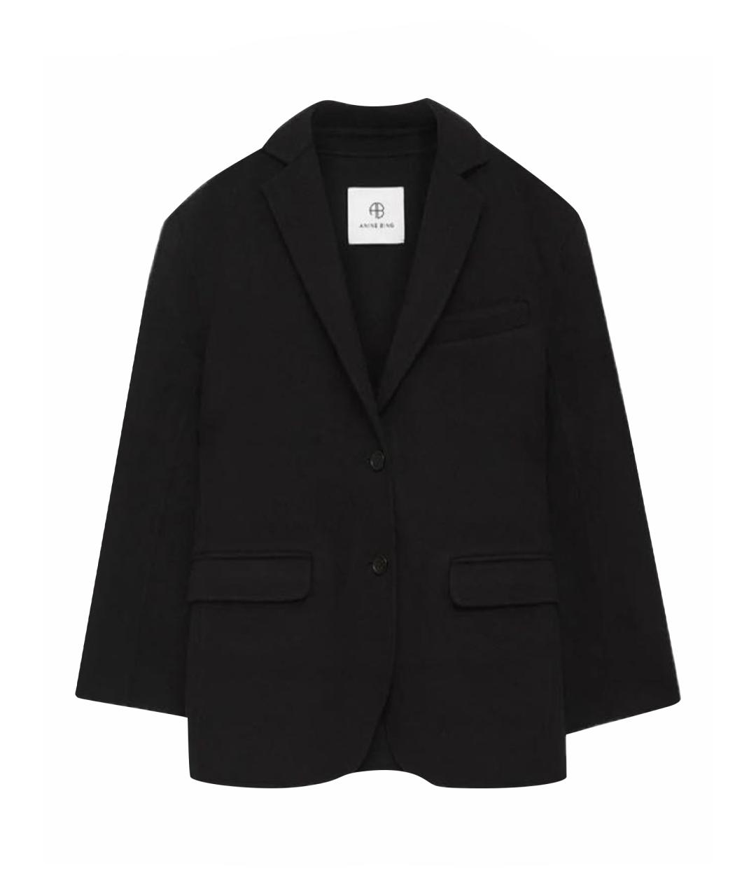 ANINE BING Черный кашемировый жакет/пиджак, фото 1