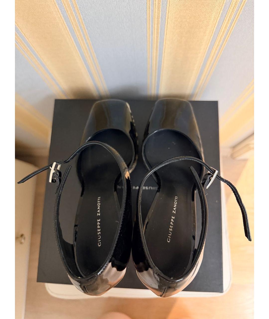 GIUSEPPE ZANOTTI DESIGN Черные туфли из лакированной кожи, фото 3