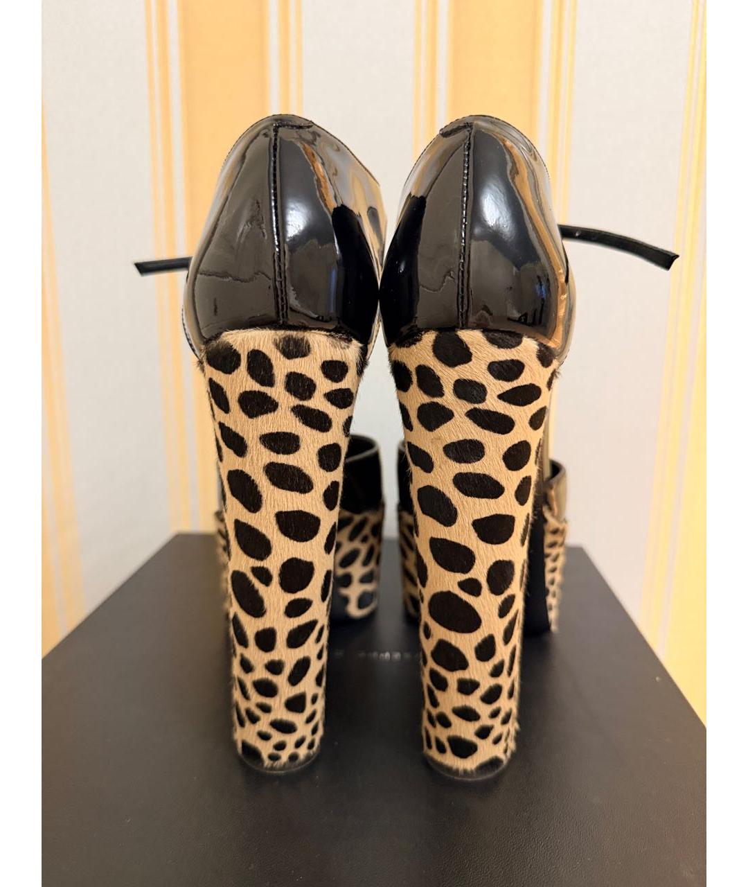 GIUSEPPE ZANOTTI DESIGN Черные туфли из лакированной кожи, фото 4