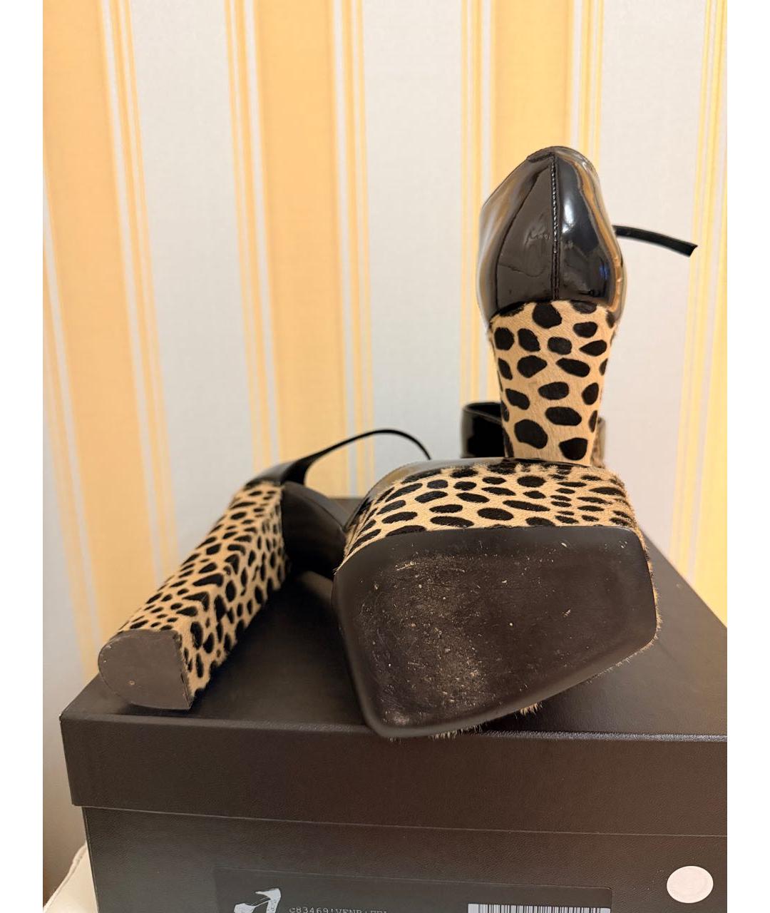 GIUSEPPE ZANOTTI DESIGN Черные туфли из лакированной кожи, фото 5