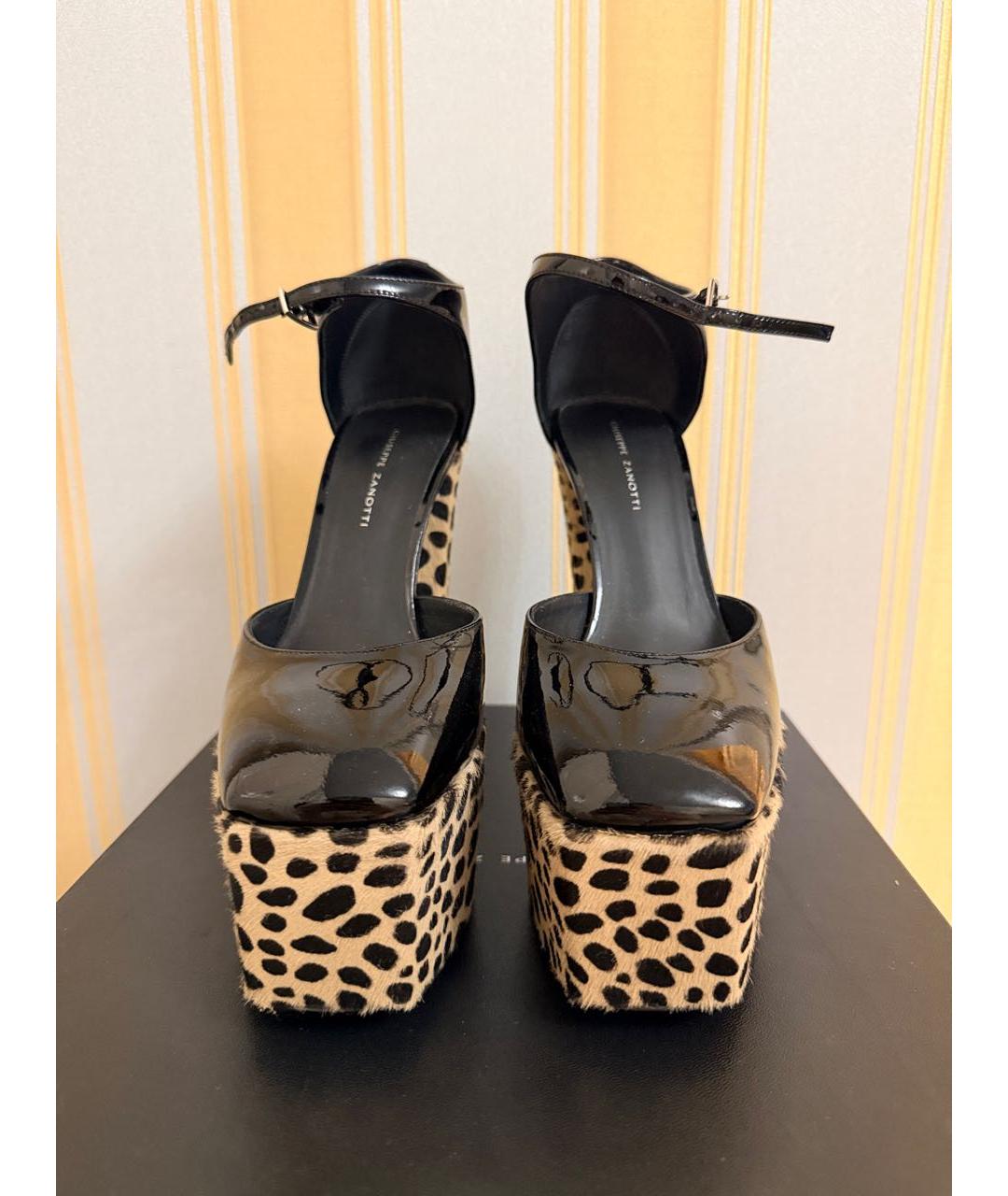 GIUSEPPE ZANOTTI DESIGN Черные туфли из лакированной кожи, фото 2