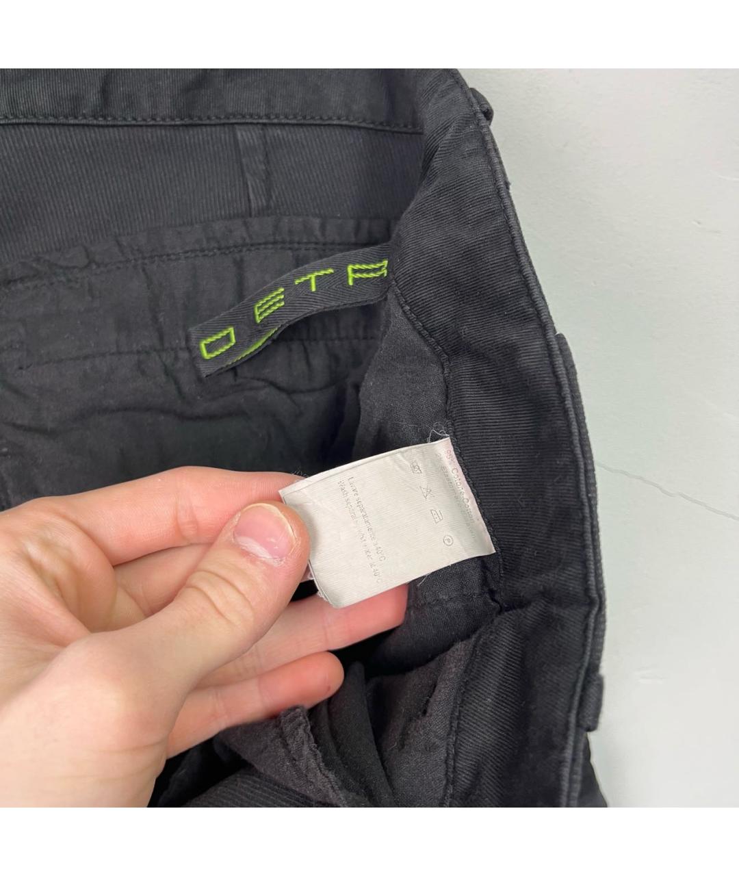 ETRO Черные хлопковые повседневные брюки, фото 8