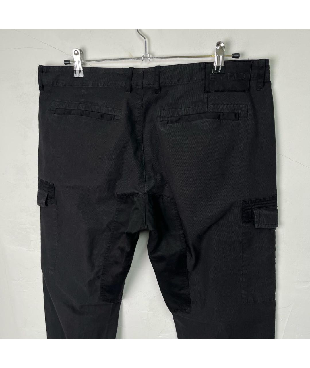 ETRO Черные хлопковые повседневные брюки, фото 4