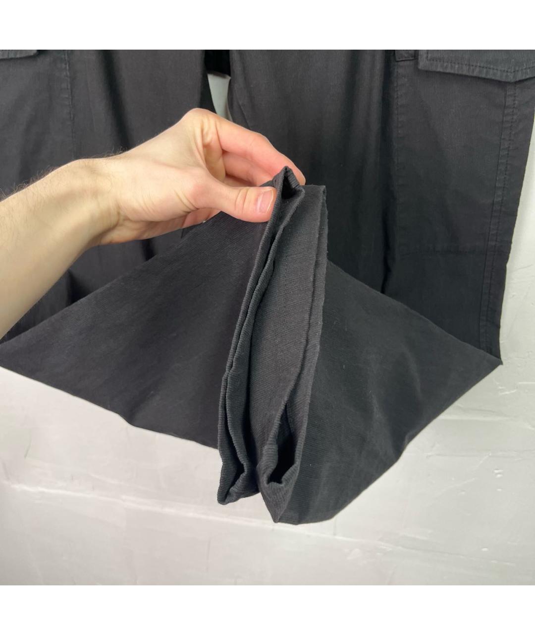 ETRO Черные хлопковые повседневные брюки, фото 5