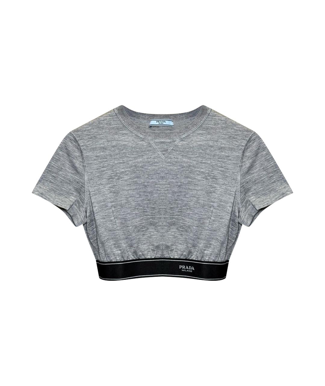 PRADA Серая футболка, фото 1