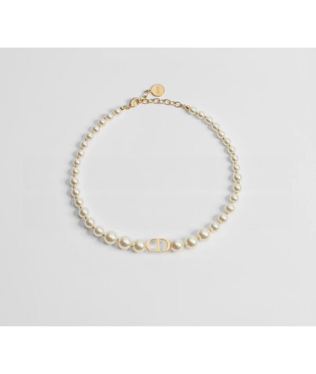 CHRISTIAN DIOR Белое жемчужное колье, фото 7