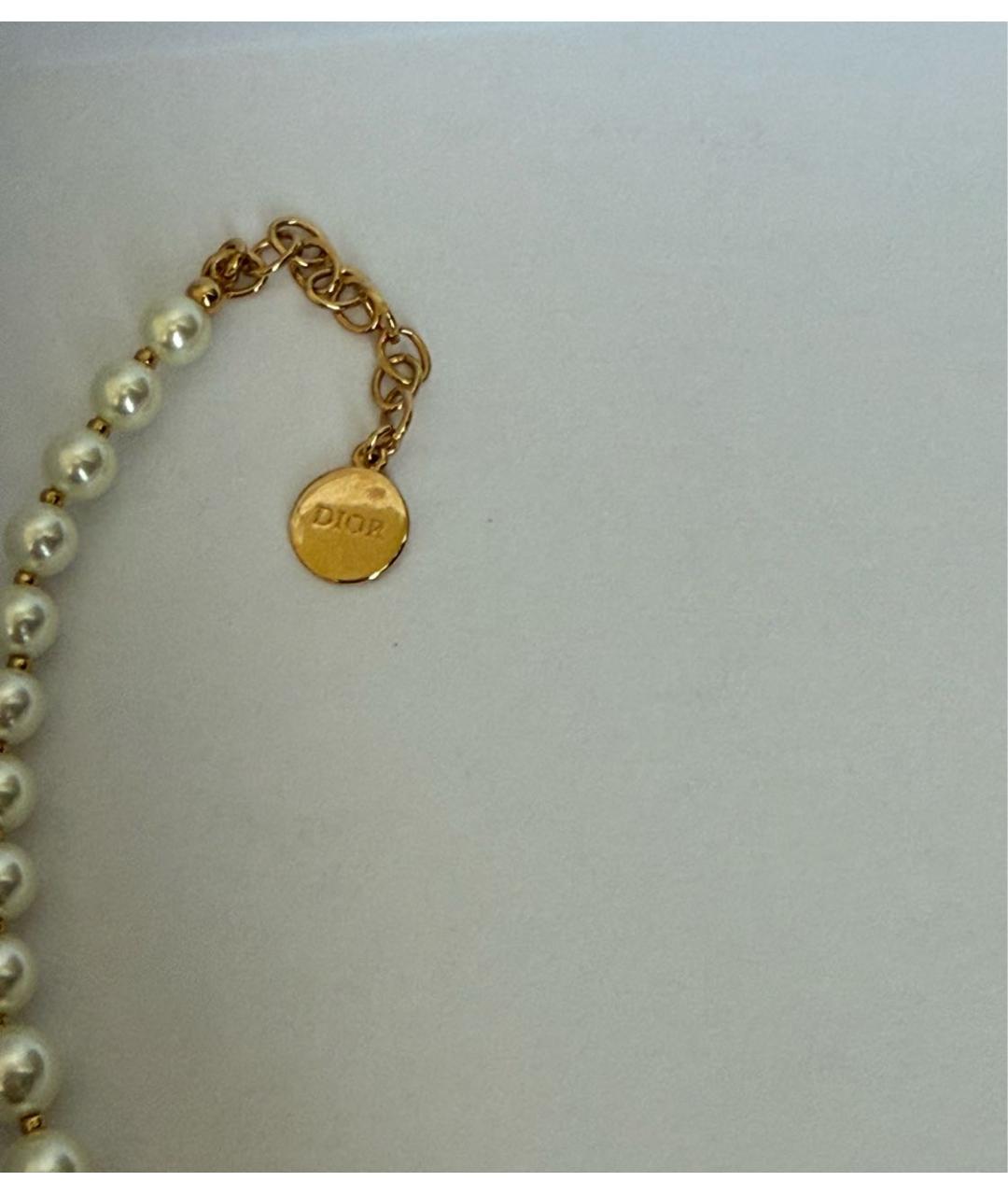 CHRISTIAN DIOR Белое жемчужное колье, фото 6