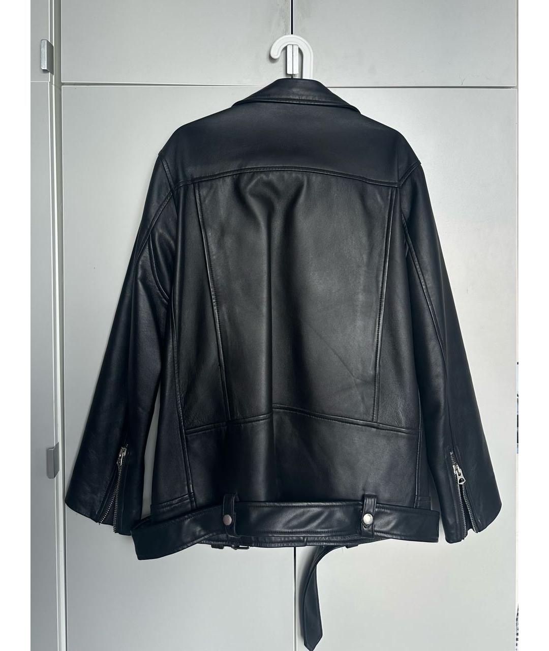 ACNE STUDIOS Черная кожаная куртка, фото 2