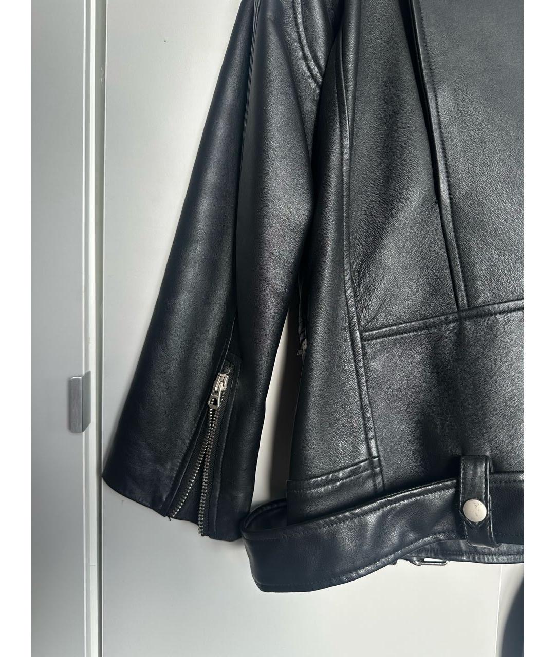 ACNE STUDIOS Черная кожаная куртка, фото 4