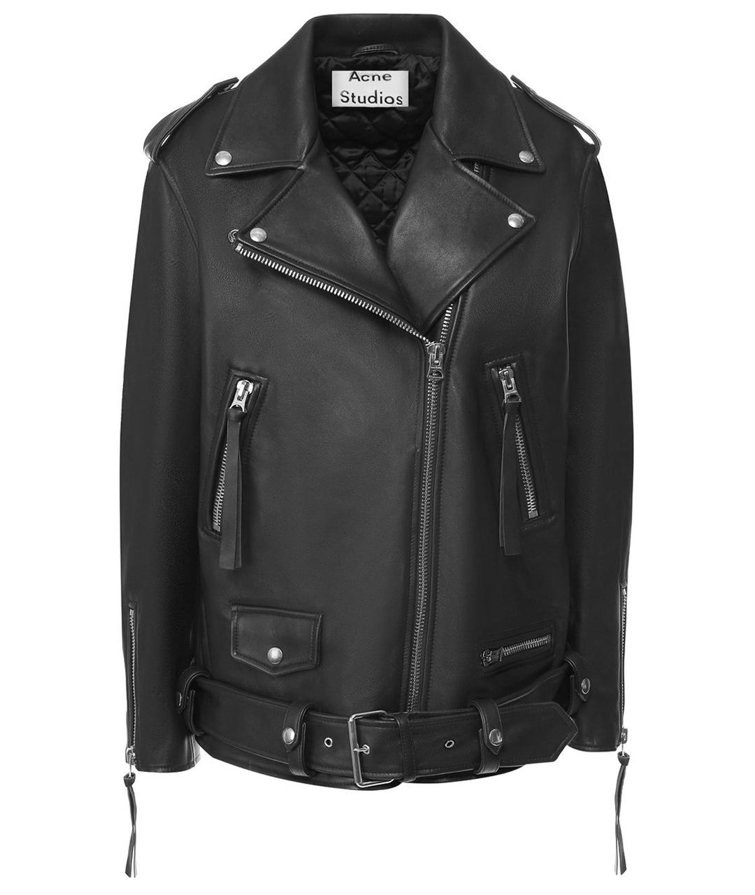 ACNE STUDIOS Черная кожаная куртка, фото 1