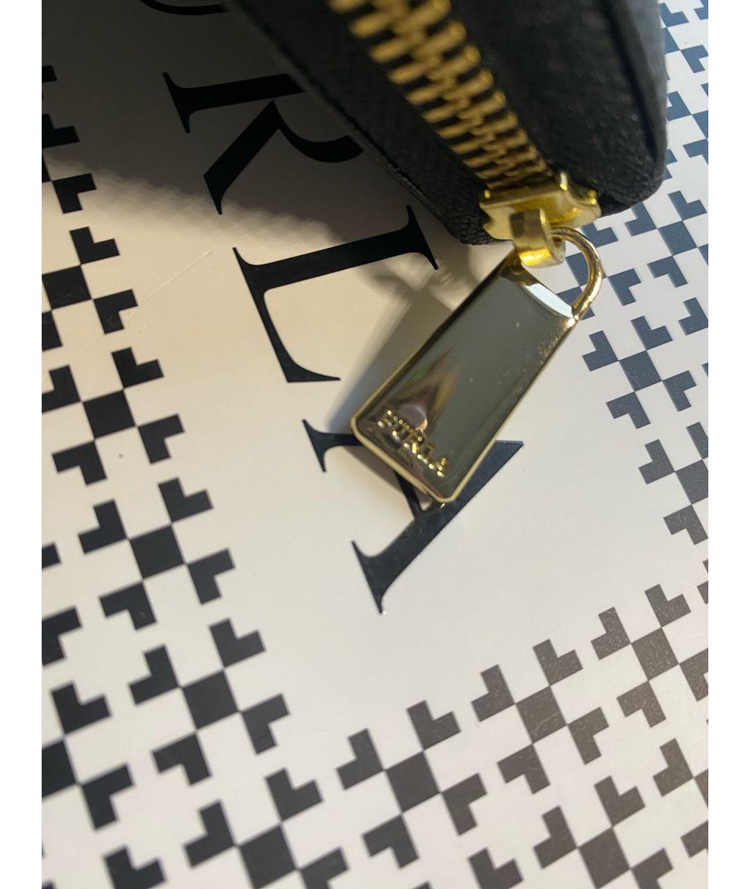 FURLA Черный кожаный кошелек, фото 5