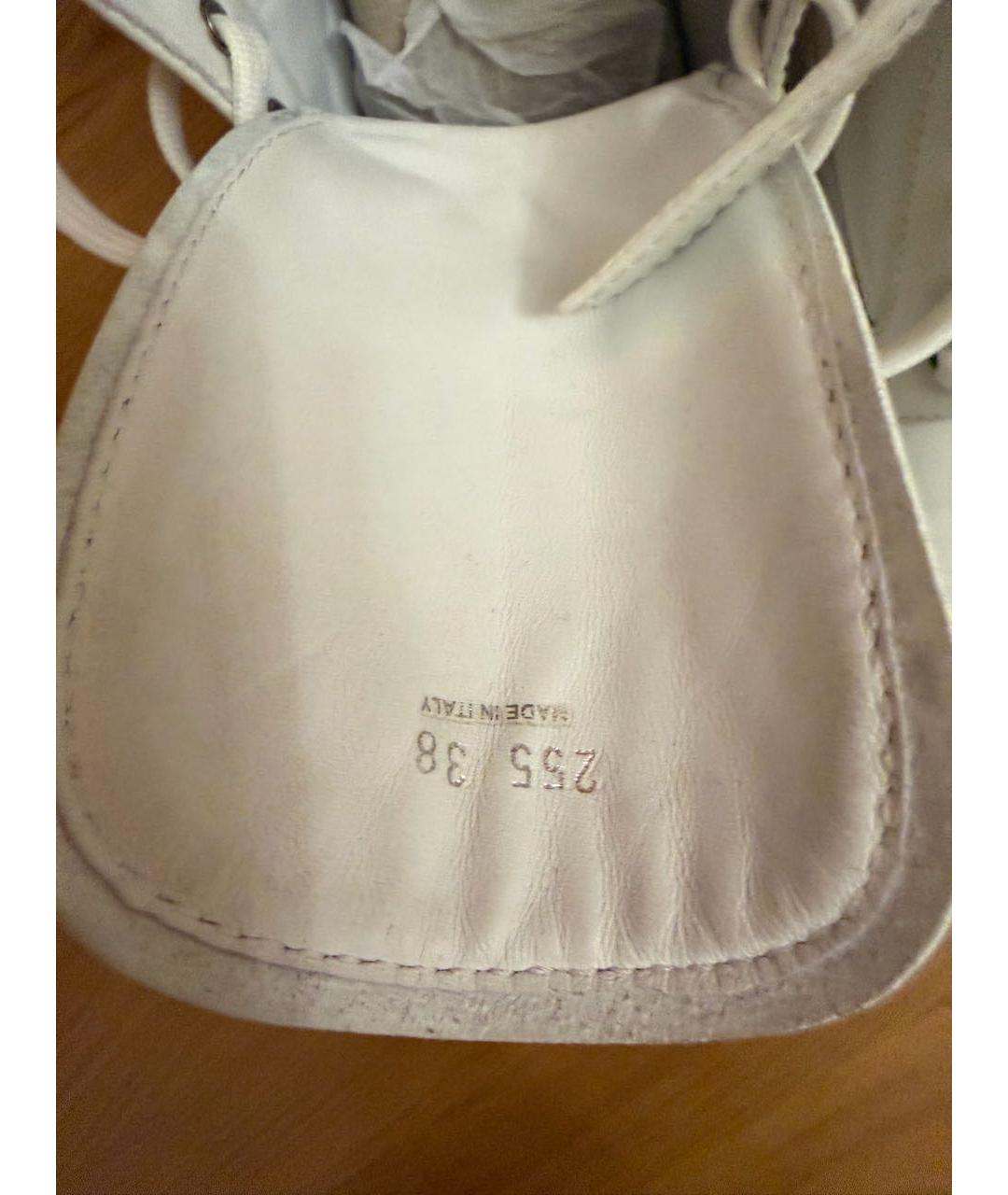 PRADA Белые кожаные сапоги, фото 3