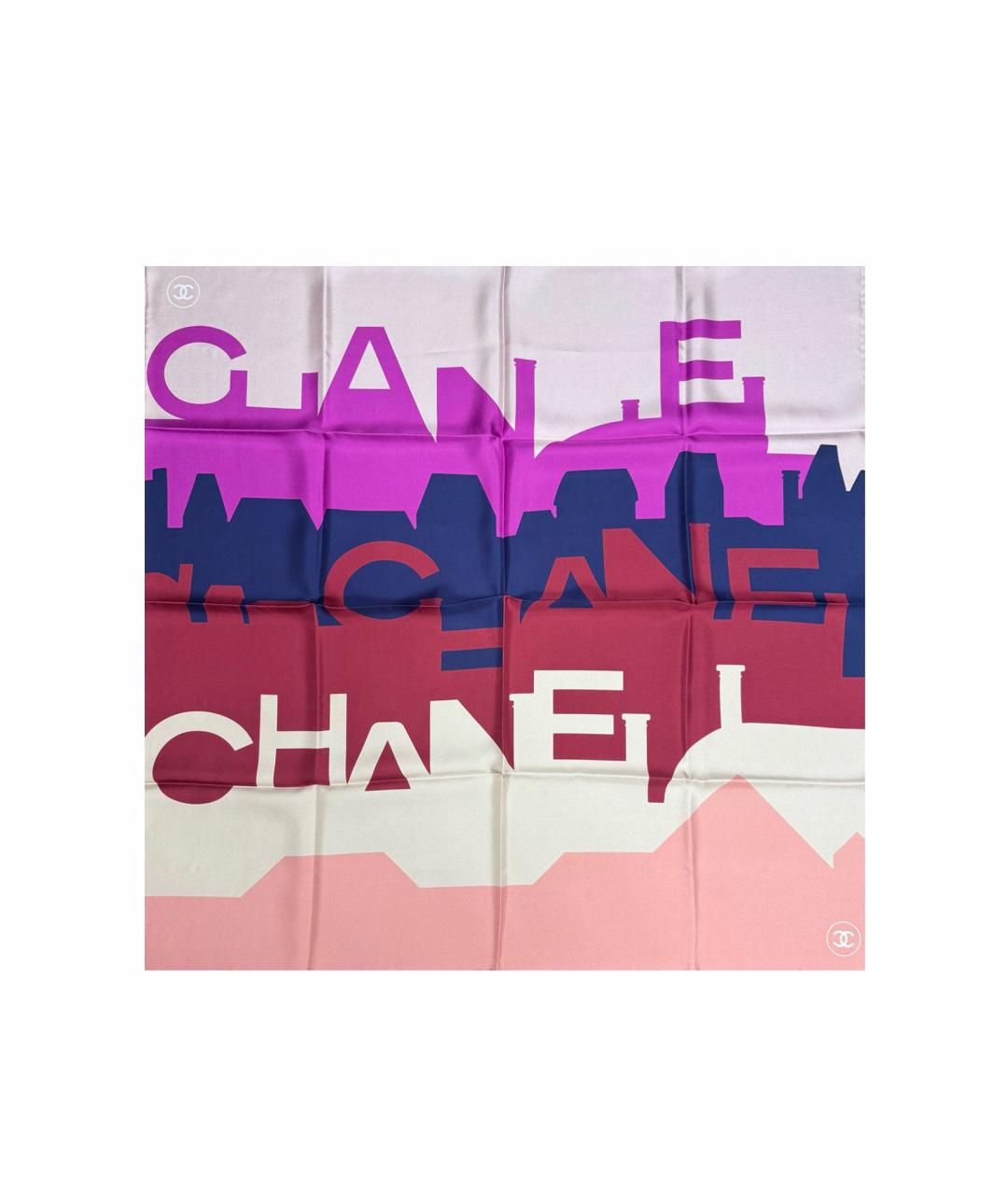 CHANEL Мульти шелковый платок, фото 1