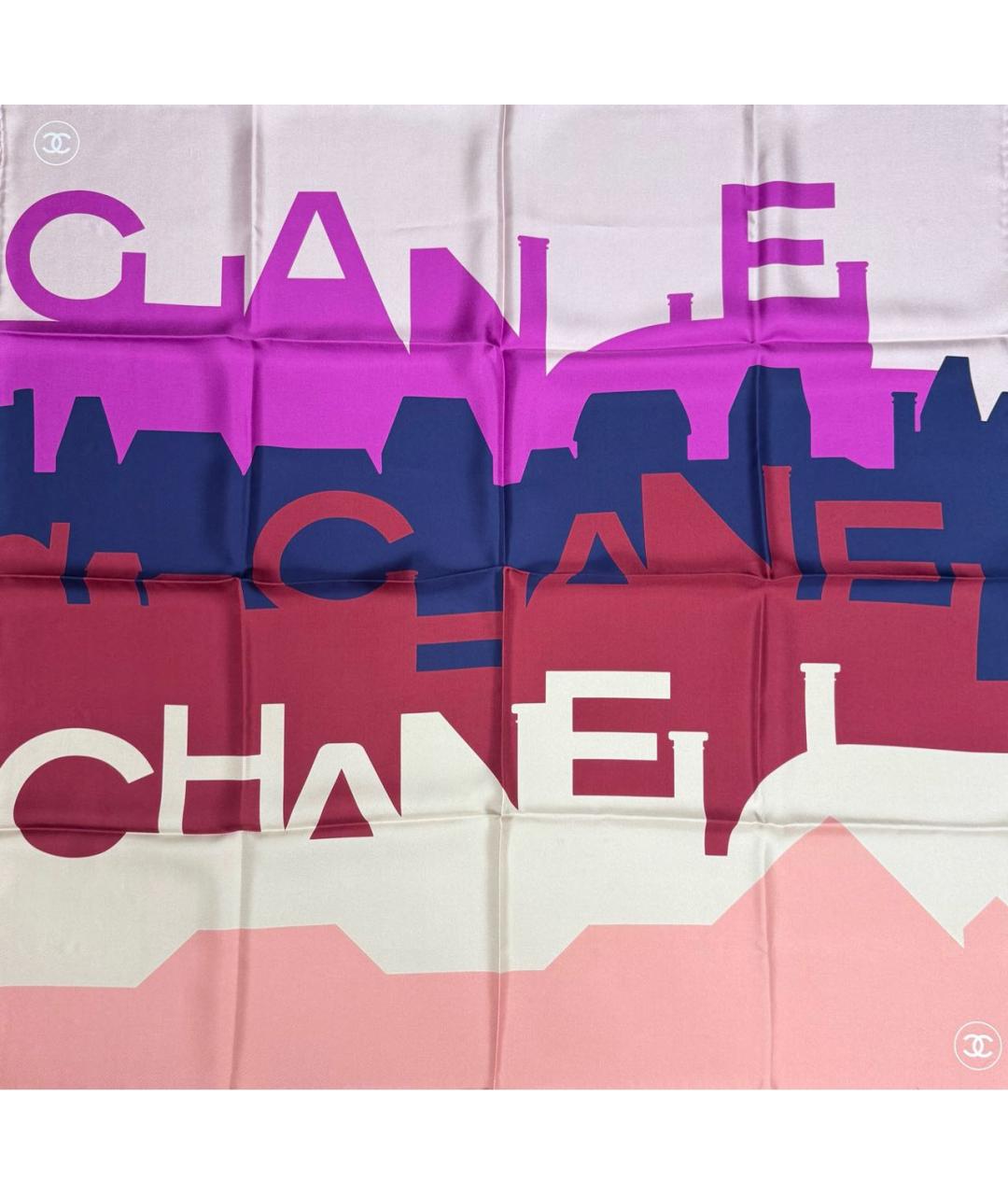 CHANEL Мульти шелковый платок, фото 9