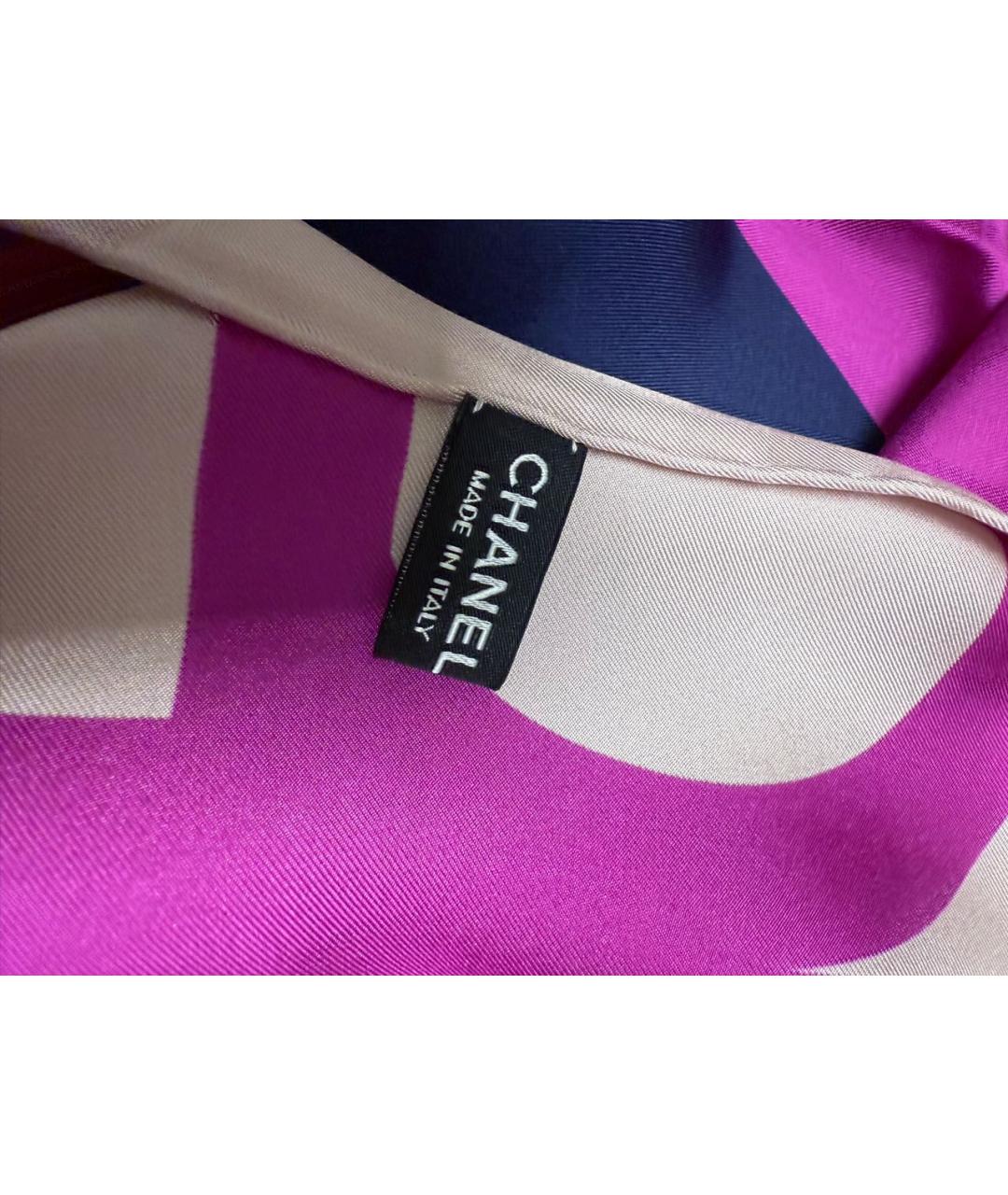 CHANEL Мульти шелковый платок, фото 5