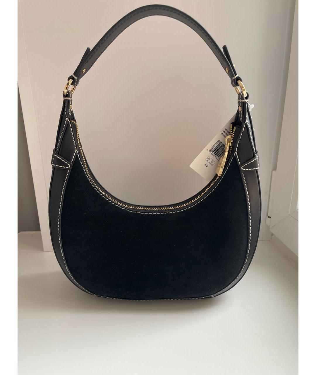 MICHAEL KORS Черная кожаная сумка с короткими ручками, фото 3