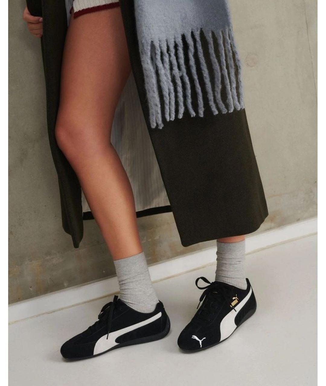 PUMA Черные замшевые кроссовки, фото 2