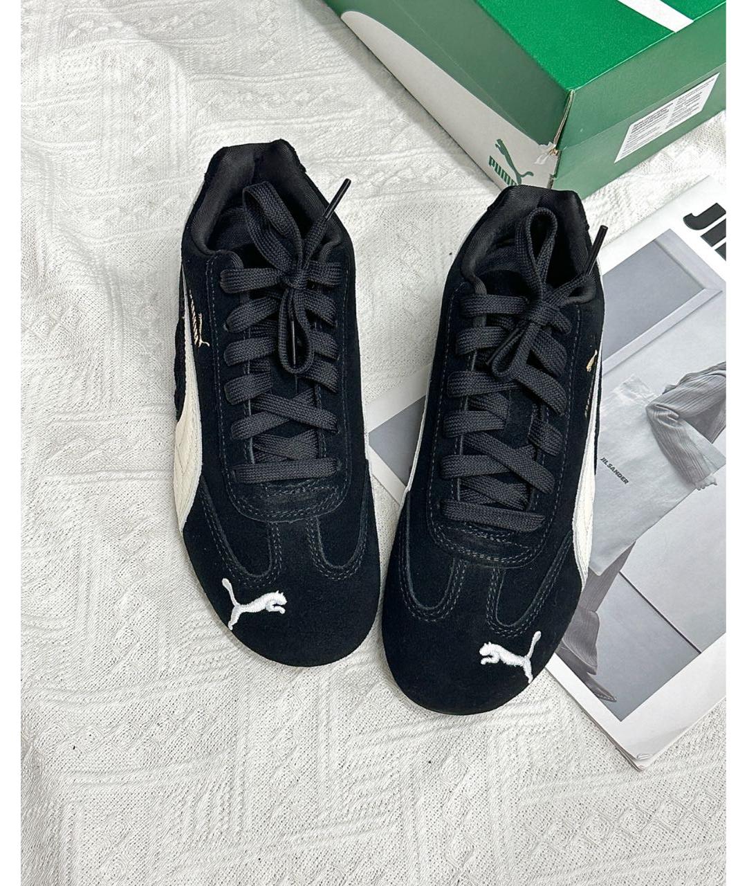PUMA Черные замшевые кроссовки, фото 8