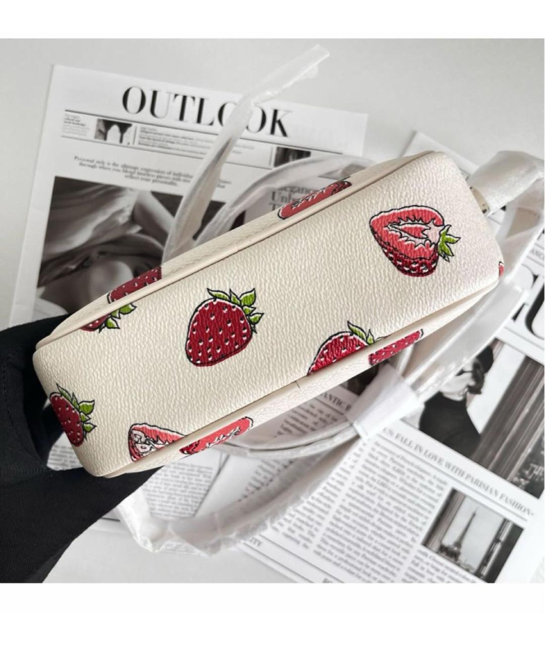 COACH Белая сумка через плечо, фото 6