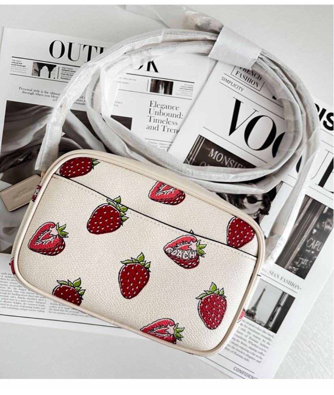 COACH Белая сумка через плечо, фото 3