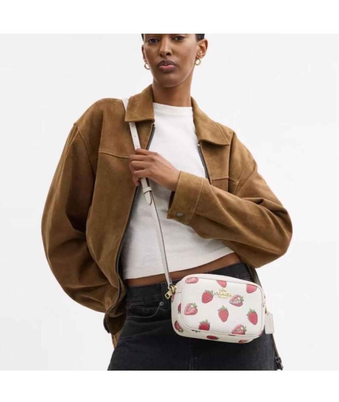 COACH Белая сумка через плечо, фото 8