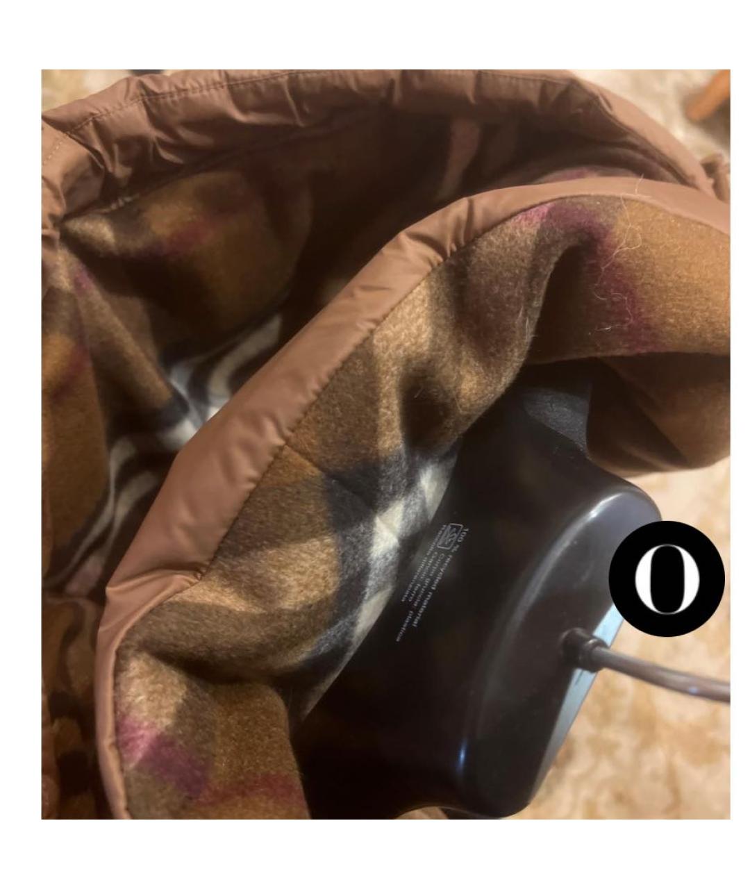 BURBERRY Коричневый пуховик, фото 4