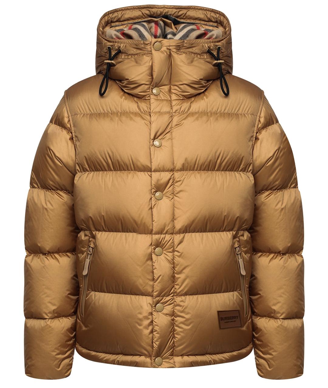 BURBERRY Коричневый пуховик, фото 1