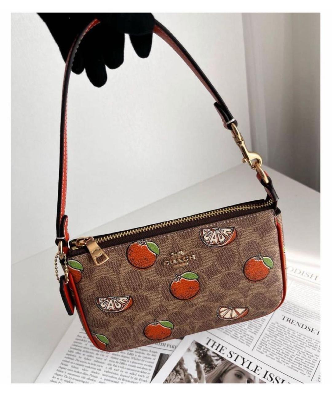 COACH Коричневая сумка через плечо, фото 8