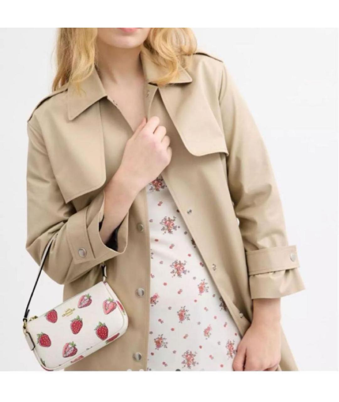 COACH Белая сумка через плечо, фото 8