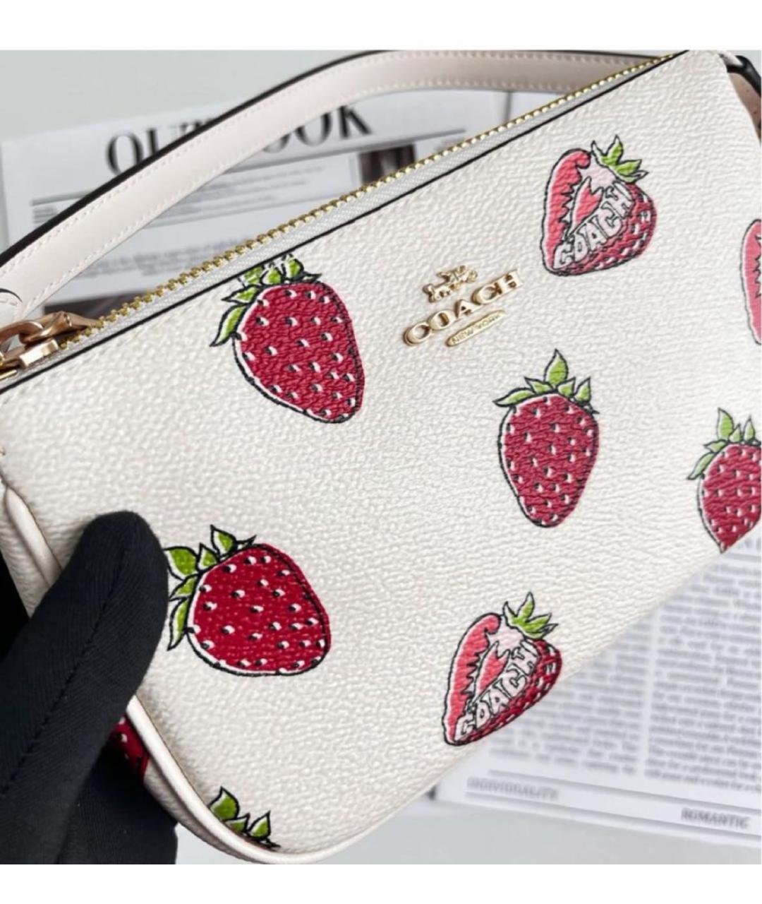 COACH Белая сумка через плечо, фото 7