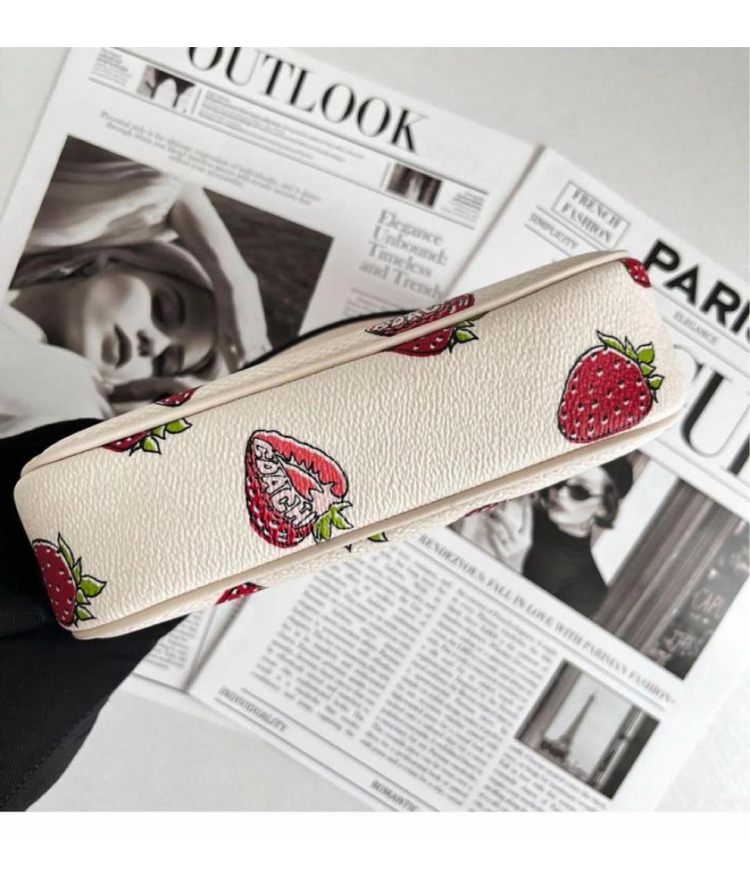 COACH Белая сумка через плечо, фото 6