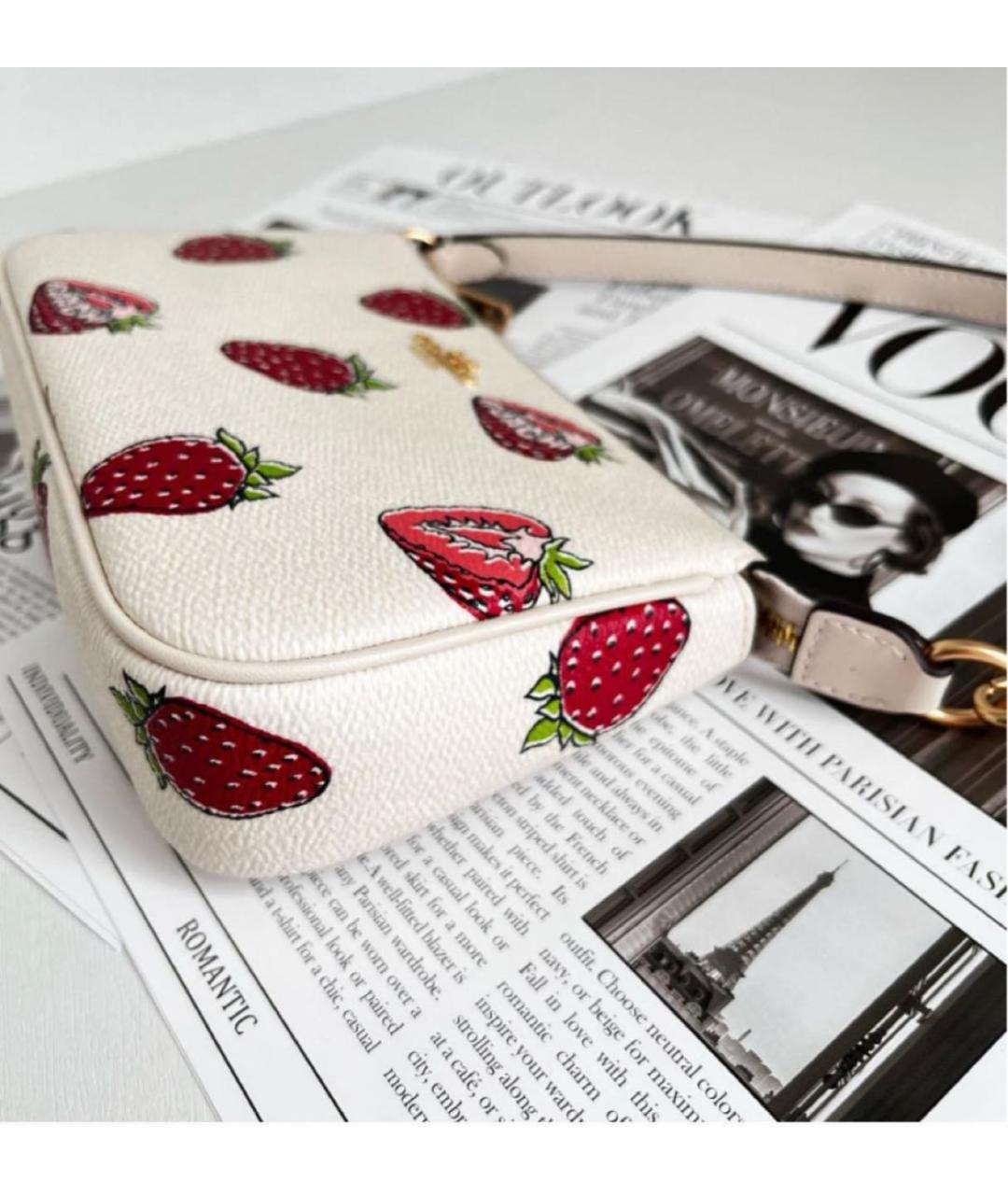 COACH Белая сумка через плечо, фото 4