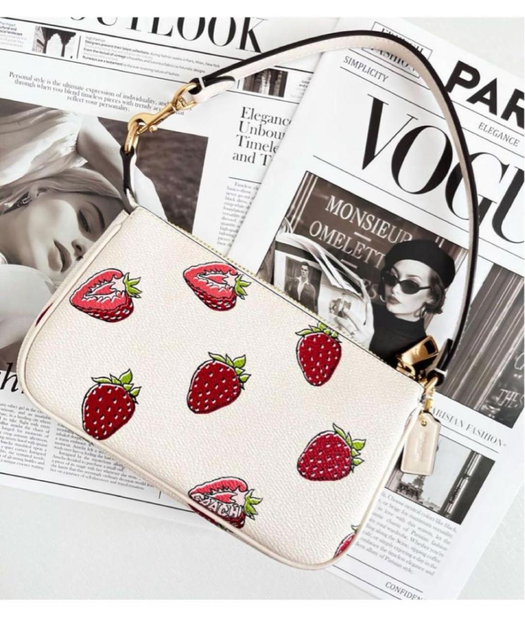 COACH Белая сумка через плечо, фото 3