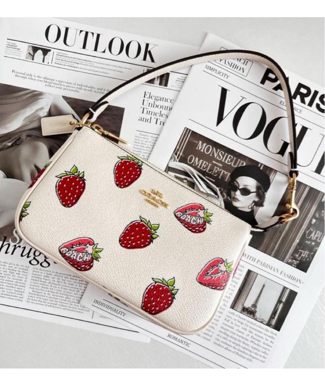 COACH Белая сумка через плечо, фото 2