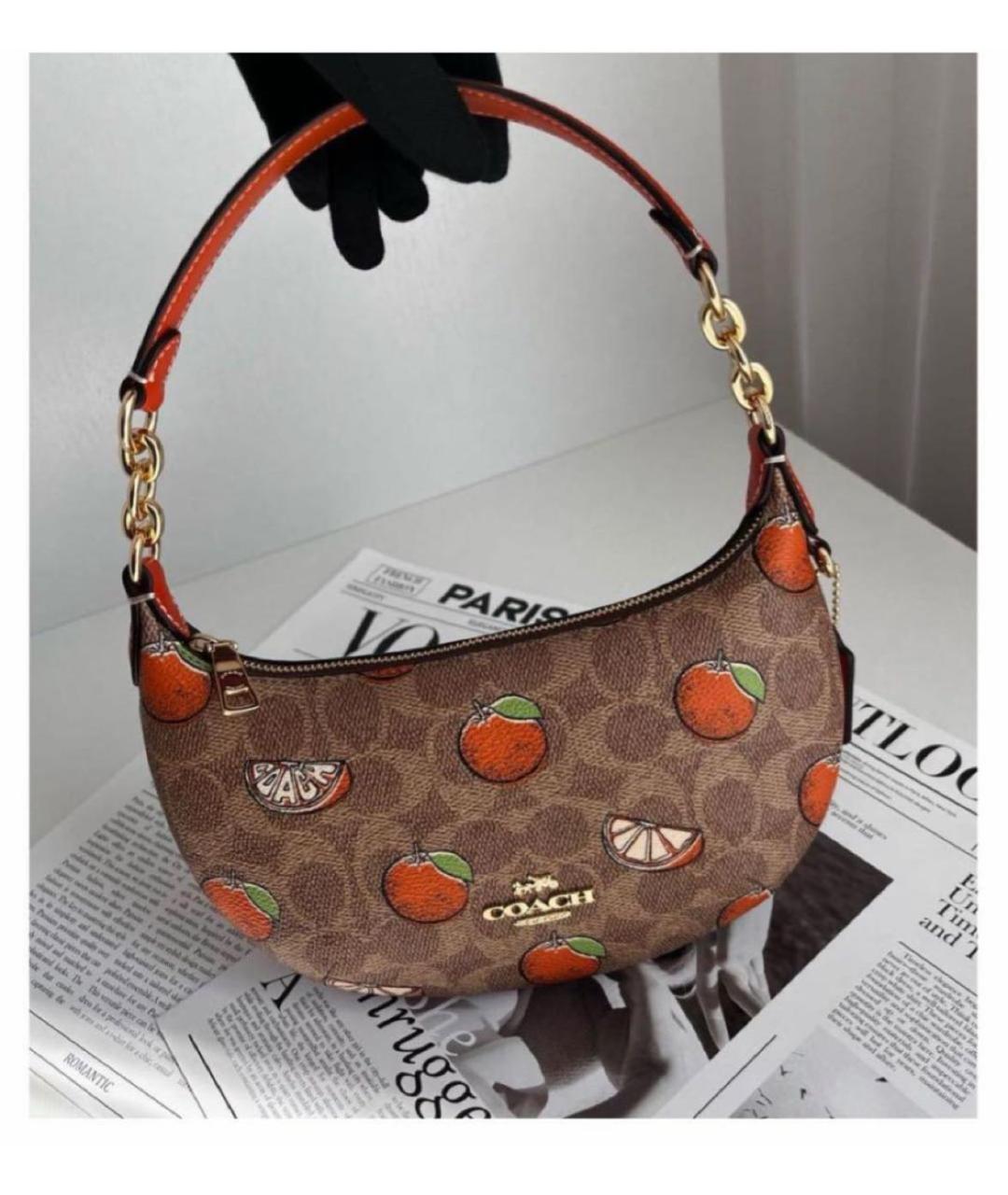 COACH Коричневая сумка через плечо, фото 7