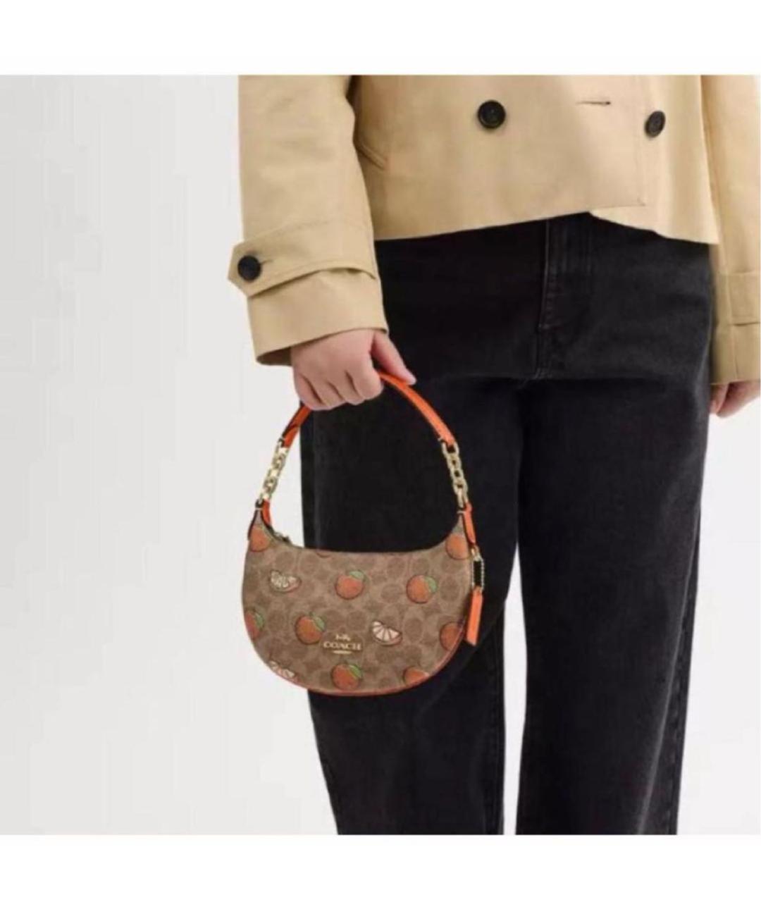 COACH Коричневая сумка через плечо, фото 8