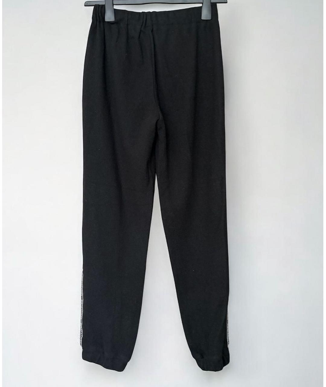 ERMANNO SCERVINO Черные шерстяные спортивные брюки и шорты, фото 3