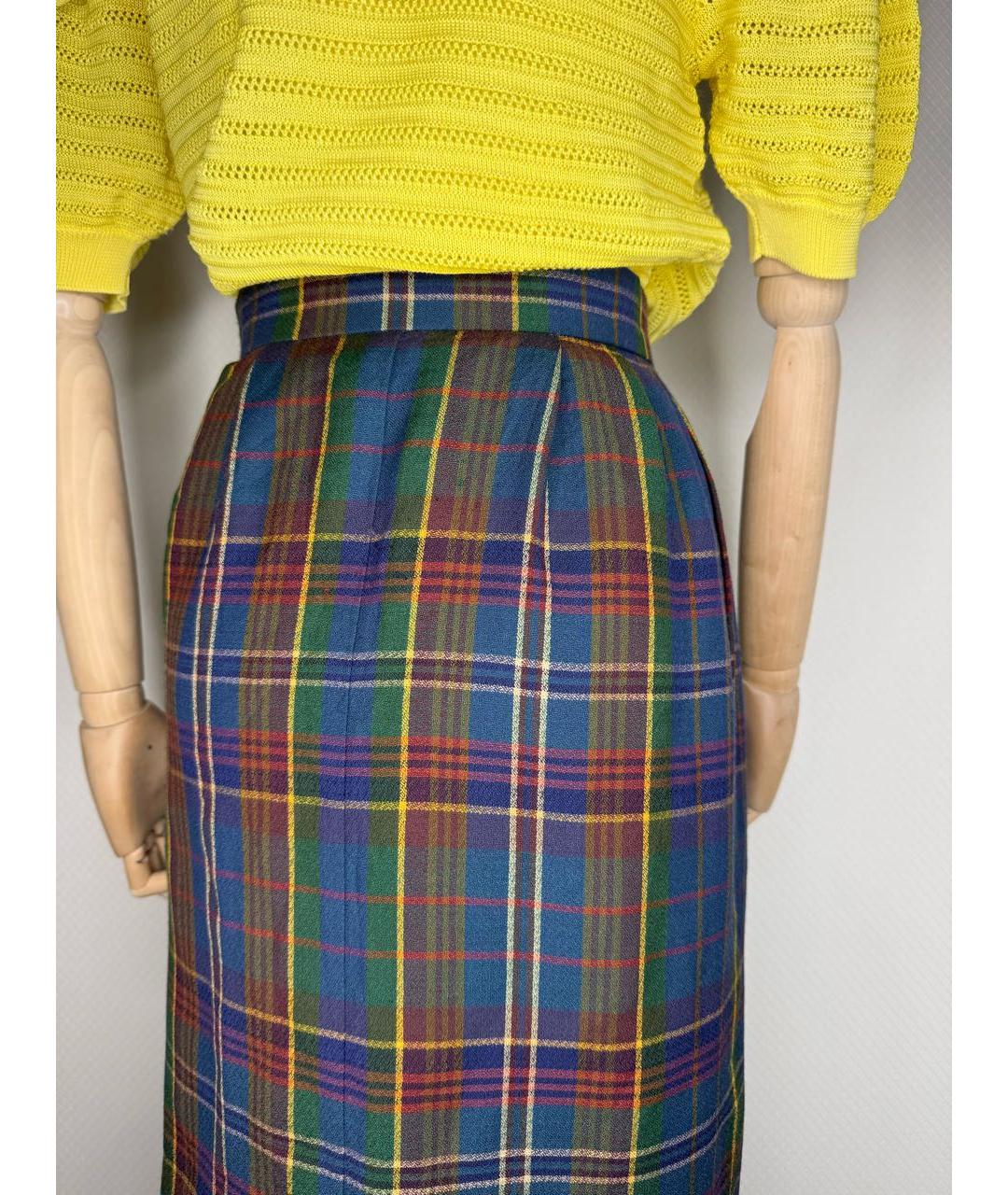 SAINT LAURENT Мульти юбка миди, фото 4