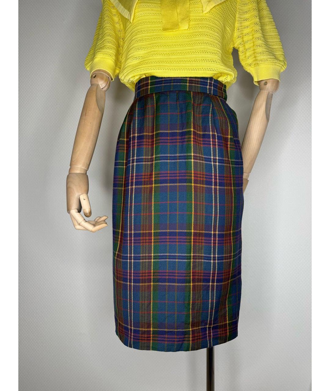 SAINT LAURENT Мульти юбка миди, фото 9