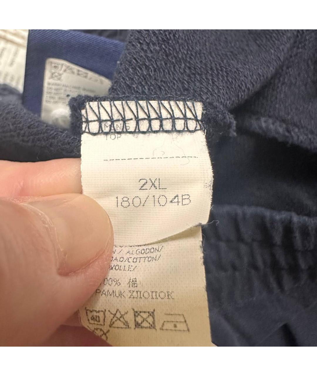 PAUL & SHARK Темно-синие хлопковые повседневные брюки, фото 5