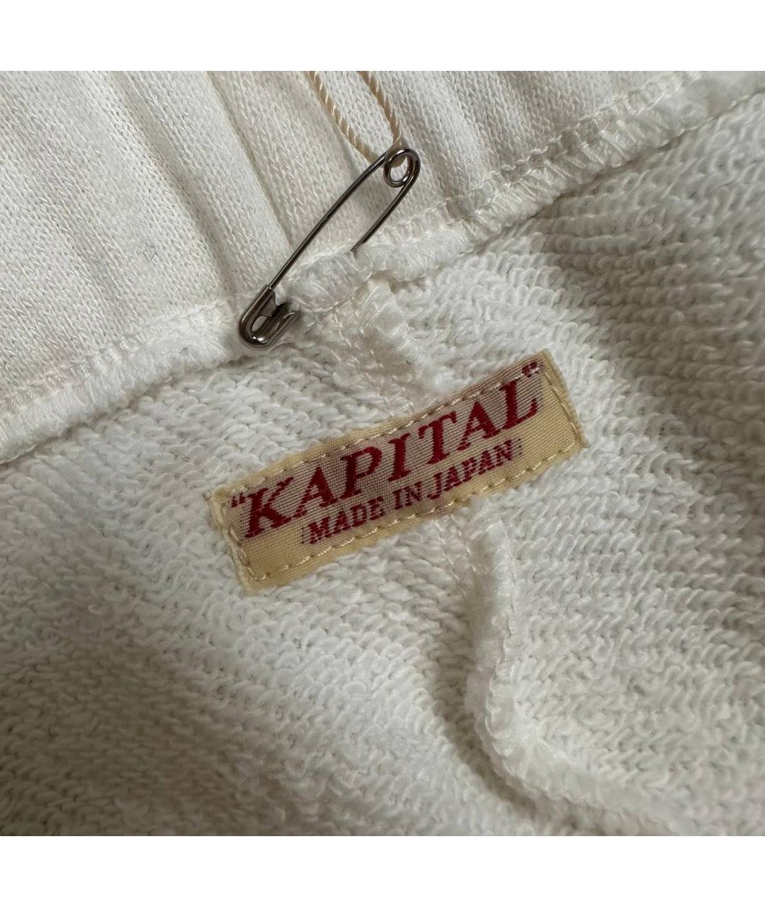 Kapital Белые хлопковые повседневные брюки, фото 6