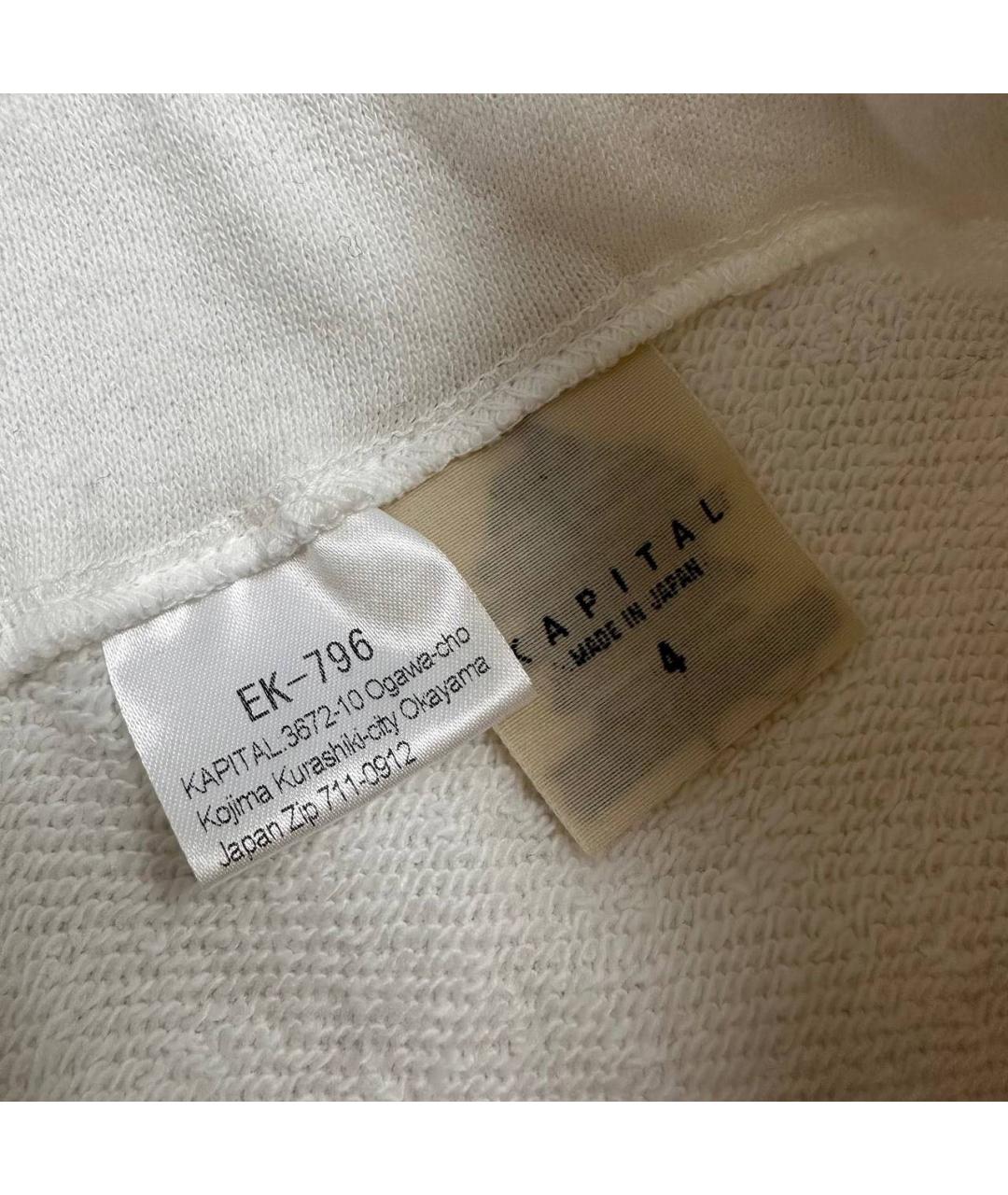 Kapital Белые хлопковые повседневные брюки, фото 7