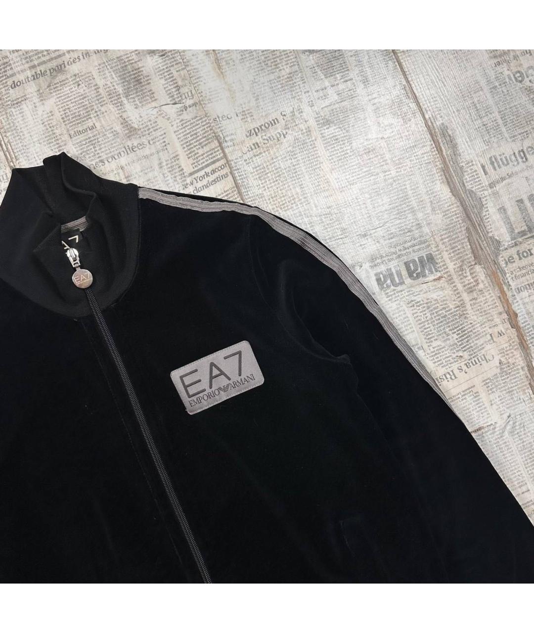 EMPORIO ARMANI Черная спортивная куртка, фото 2
